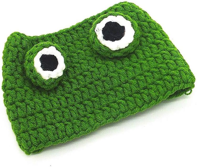 Adorable Pet Funny Hat Cartoon Frog Shape Pet Cap Weaving Puppy Cat Hat Pet Grooming Supplies for Everyday Decoration Christmas Halloween Decoration Use 1PCS - Image 2