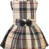 Classic Plaid Dog Dress Cute Puppy Clothes Outfit Medium