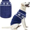 Warm Winter Dog Sweater - Cold Weather Pet Clothes for Small Medium Large Dogs Indoor Outdoor, Soft Classic Knit Puppy Apparel